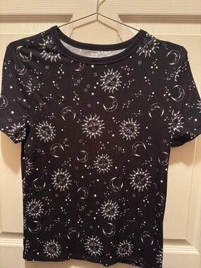 No Boundaries Black Sun & Moon Short Sleeve Tee